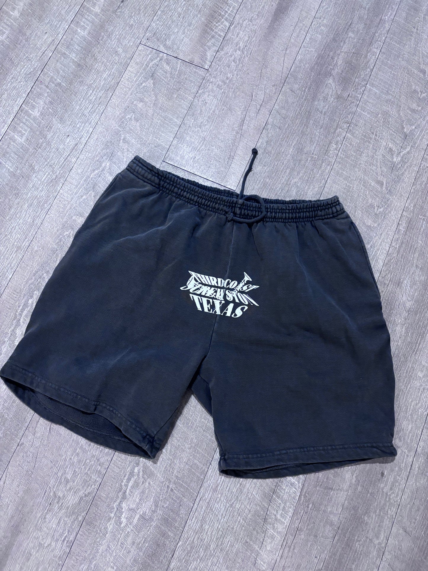 SHADOW GREY THIRDCOAST SCREWSTON TEXAS SWEATSHORTS